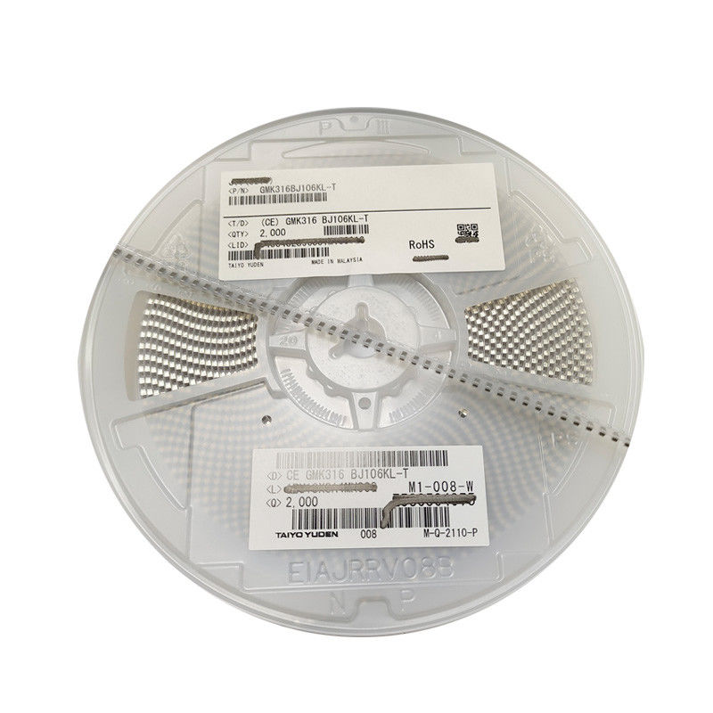 Taiyo Yuden MLCC Multilayer Ceramic Chip Capacitors GMK316BJ106KL-T SMD SMT 1206 35VDC 10uF 10% X5R